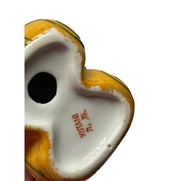 Vintage Japanese Kutani Figurine Man on Kegs 1960s Porcelain - Picture 6 of 10